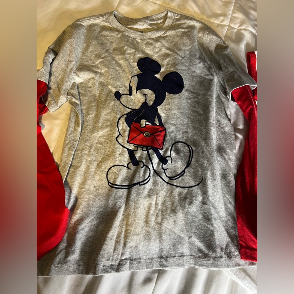 Gap Disney Mickey Mouse Long Sleeve and Short Sleeve Tee Cotton - Picture 2 of 5